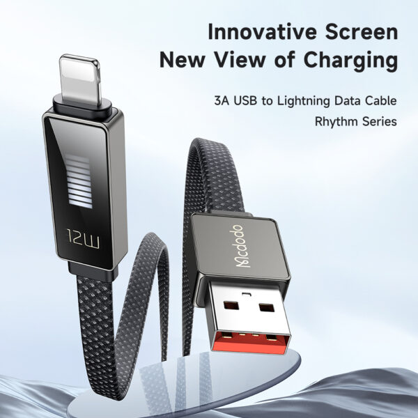 Lightning Charging Cable with Rhythm LED Indicator, 12W, 1.2m – Mcdodo CA-4970 – Bild 6