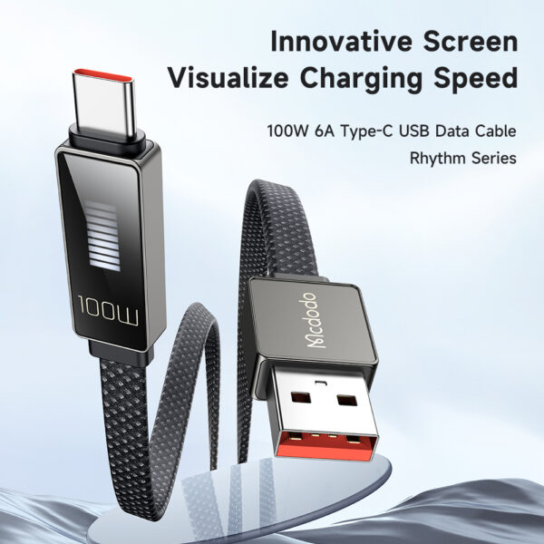 USB-C-Ladekabel mit Rhythmus-LED-Anzeige, 100W, 1,2 m – Mcdodo CA-4980 – Bild 7