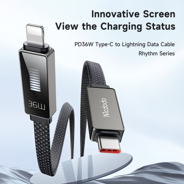 Lightning Charging Cable with Rhythm LED Display, 36W, 1.2m – Mcdodo CA-4960 – Bild 6