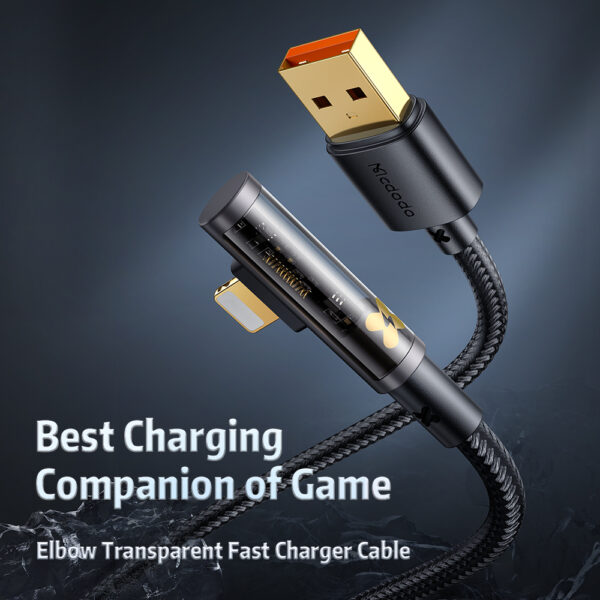 USB-A auf Lightning Schnellladekabel mit 90°-Winkel 1,2 m – Mcdodo CA-3510 – Bild 3