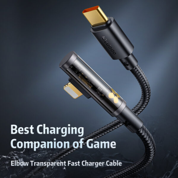 90° USB-C to Lightning Fast Charging Cable 1.2M – Mcdodo CA-3390 – Bild 3
