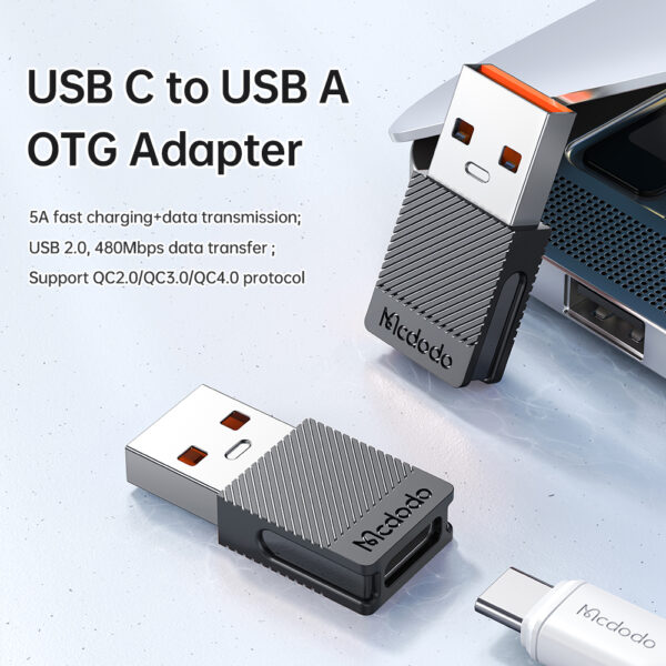 Type-C 5A to USB-A 2.0 Convertor – Mcdodo OT-6970 – Bild 2