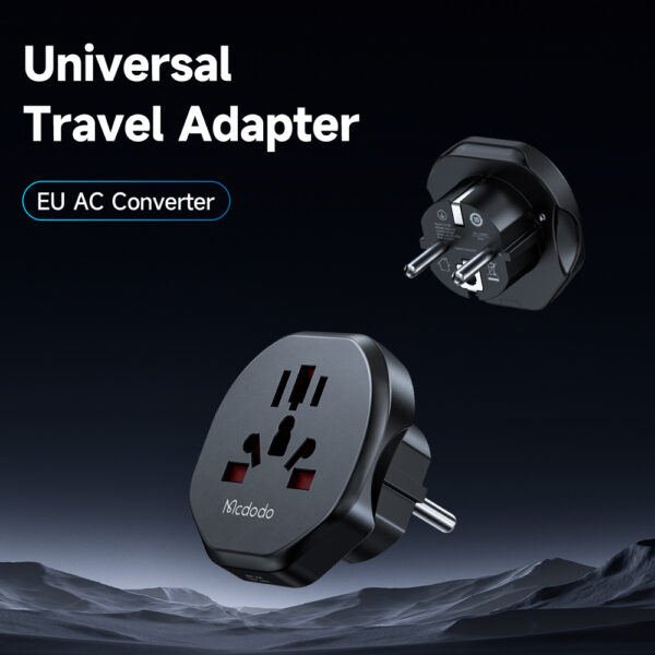 Universal Reiseadapter 10A – Mcdodo CP-4550 mit EU-Stecker – Bild 3