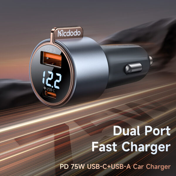 75W Digital Display Car Charger – Mcdodo CC-3690 – Bild 5
