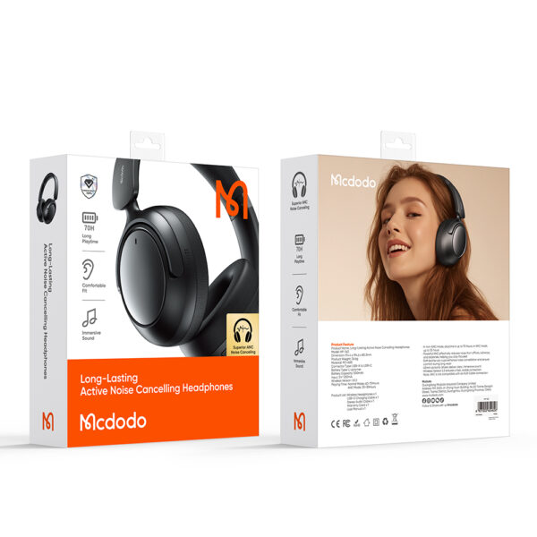 Kabellose ANC-Kopfhörer T01 Serie mit aktiver Geräuschunterdrückung - Mcdodo HP-1400 – Bild 18