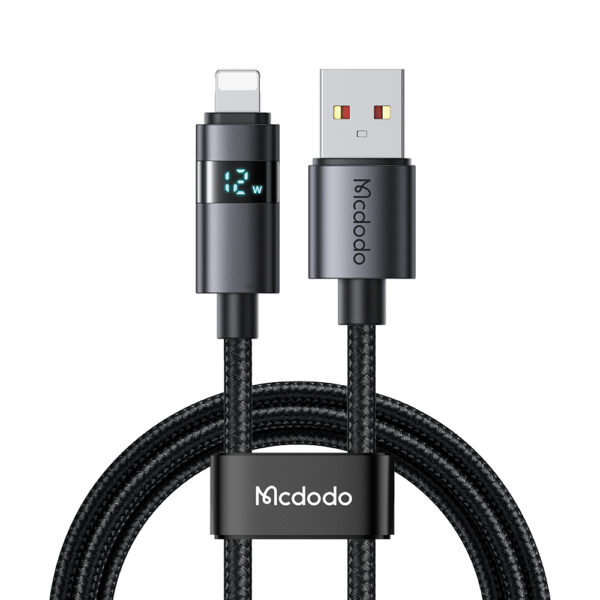 USB-A-zu-Lightning-Ladekabel mit horizontalem LED-Display und 3A Stromstärke – Mcdodo CA-6490