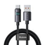 USB-A to USB-C Cable with Horizontal LED Display, 6A Fast Charging, Mcdodo CA-6520