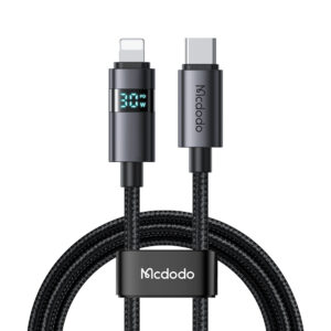 USB-C to Lightning Cable with Horizontal LED Display, 36W Fast Charging, Mcdodo CA-6570