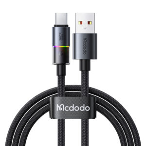 USB-A zu USB-C RGB Kabel mit 7 Farben & 6A Schnellladung – Modell CA-8180 von Mcdodo