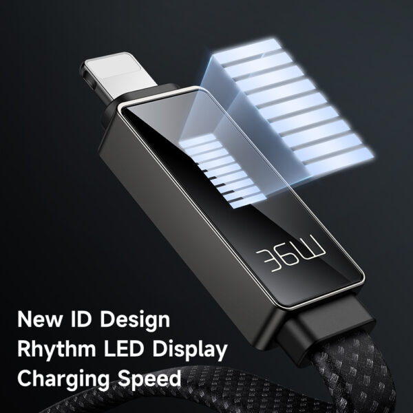Lightning Charging Cable with Rhythm LED Display, 36W, 1.2m – Mcdodo CA-4960 – Bild 5