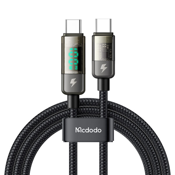 Mcdodo Digital Pro Auto Power Off Transparent Datenkabel für Lightning (1,2 m) – Bild 2