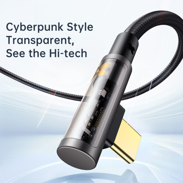 USB-A zu USB-C Schnellladekabel 1,2 m 100W, 6A, Transparentes Design – Mcdodo CA-338 – Bild 4