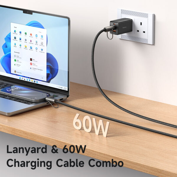 USB-C zu USB-C Lanyard Ladekabel 60W 1,2 m – Mcdodo CA-683 – Bild 6