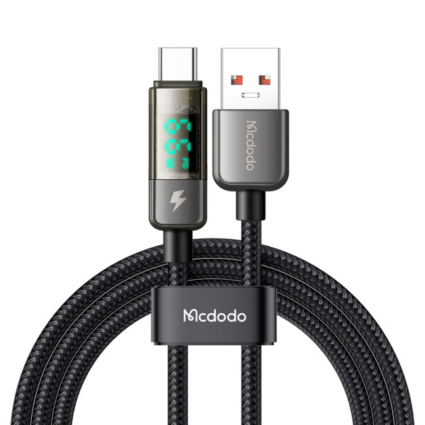 Mcdodo Digital Pro Auto Power Off Type-C Super Charge Transparentes Datenkabel (1.2m / 4ft) – Bild 2