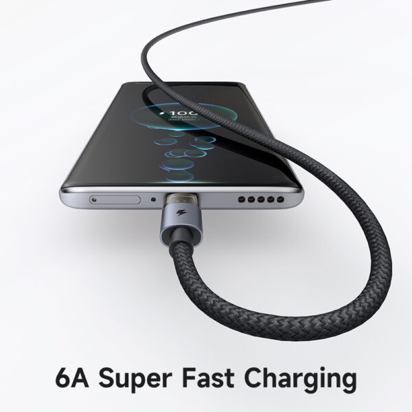 3-in-1 Transparent 6A Charging Cable with Ice Blue LED – Mcdodo CA-7150 – Bild 5