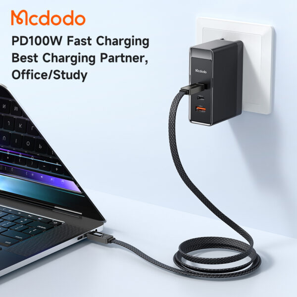 USB-C to USB-C Charging Cable with LED Display, 100W, 1.2m, 5A – Mcdodo CA-4470 – Bild 4