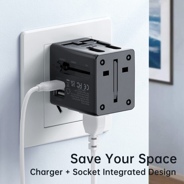 2.1A Universal Travel Adapter with Dual USB - Mcdodo CP-4120 – Bild 5