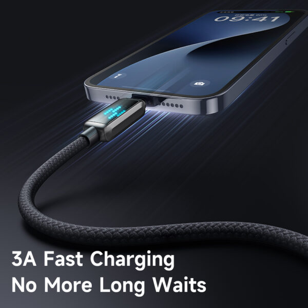 USB-A-zu-Lightning-Kabel mit Eisblauem Licht, 3A Schnellladung, 1,2 m Länge – Mcdodo CA-5250 – Bild 7