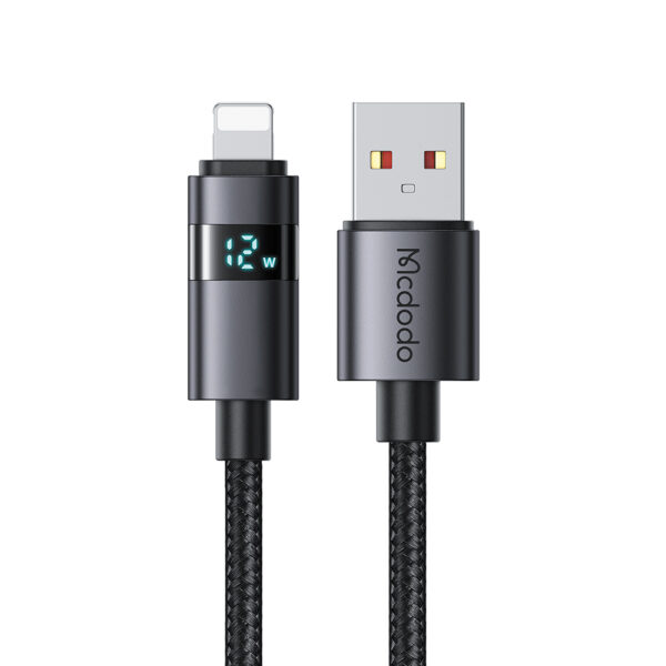 USB-A-zu-Lightning-Ladekabel mit horizontalem LED-Display und 3A Stromstärke – Mcdodo CA-6490 – Bild 2