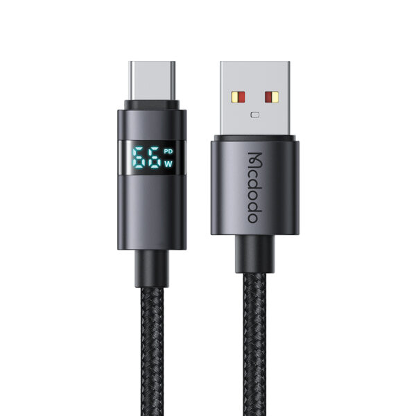 USB-A-zu-USB-C-Kabel mit horizontalem LED-Display, 6A Schnellladung, Mcdodo CA-6520 – Bild 2