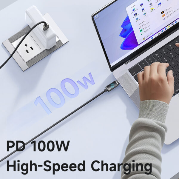 Transparent USB-C to USB-C Charging Cable 100W – Mcdodo CA-4250 – Bild 4