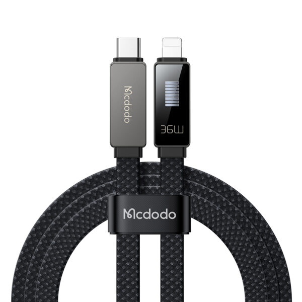 Lightning Charging Cable with Rhythm LED Display, 36W, 1.2m – Mcdodo CA-4960