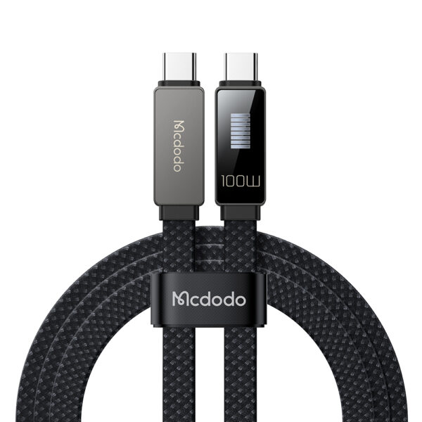 USB-C to USB-C Charging Cable with LED Display, 100W, 1.2m, 5A – Mcdodo CA-4470