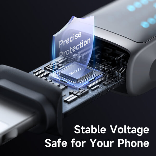 USB-A-zu-Lightning-Kabel mit Eisblauem Licht, 3A Schnellladung, 1,2 m Länge – Mcdodo CA-5250 – Bild 4