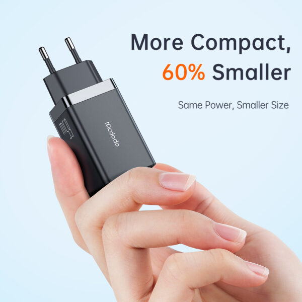 GaN Mini Schnellladegerät 70W, 3-Port (2x USB-C, 1x USB-A), Mcdodo CH-1541 – Bild 6