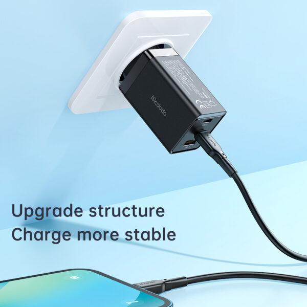 GaN Mini Schnellladegerät 70W, 3-Port (2x USB-C, 1x USB-A), Mcdodo CH-1541 – Bild 8