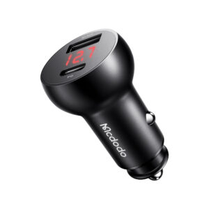 30W Car Charger with Digital Display (PD + 5A Fast Charging) - Mcdodo CC-6810