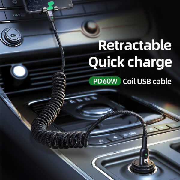 USB-C to USB-C Spiral Charging Cable 1.8m  60W – Mcdodo CA-7860 – Bild 10