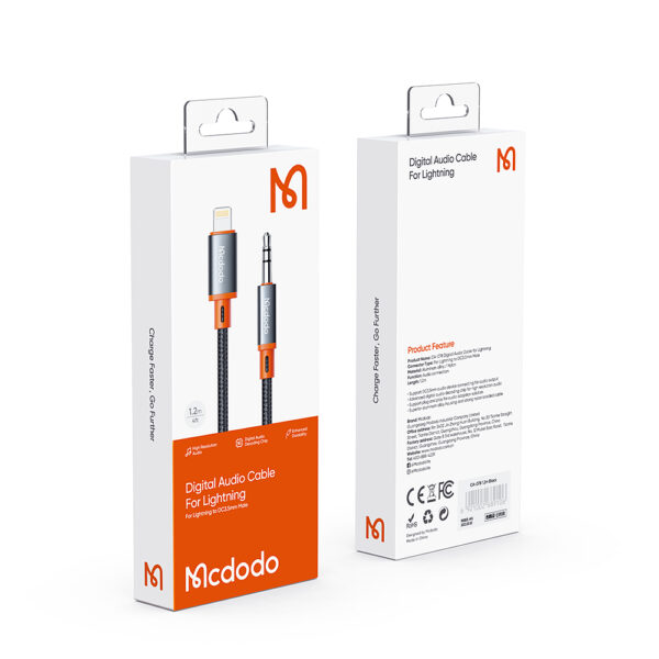 Audio Cable Lightning to 3.5mm 1.2m – Mcdodo CA-0780 – Bild 17