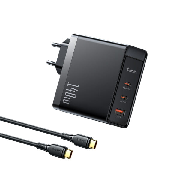 140W GaN5 Pro Schnellladegerät + 1.2m 240W USB-C zu USB-C Kabel – Mcdodo CH-2913 – Bild 2