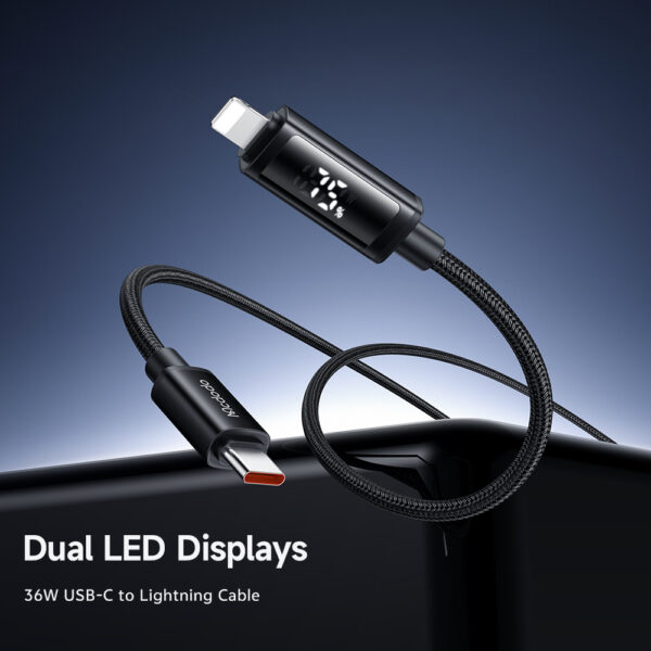 USB-C-zu-Lightning Kabel mit Dual-LED-Anzeige und 36W Schnellladung - Mcdodo CA-7990 – Bild 4