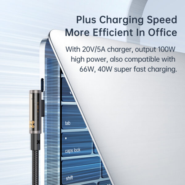 USB-C auf USB-C Schnellladekabel mit 90°-Design 1.2M – Mcdodo CA-3400 – Bild 9