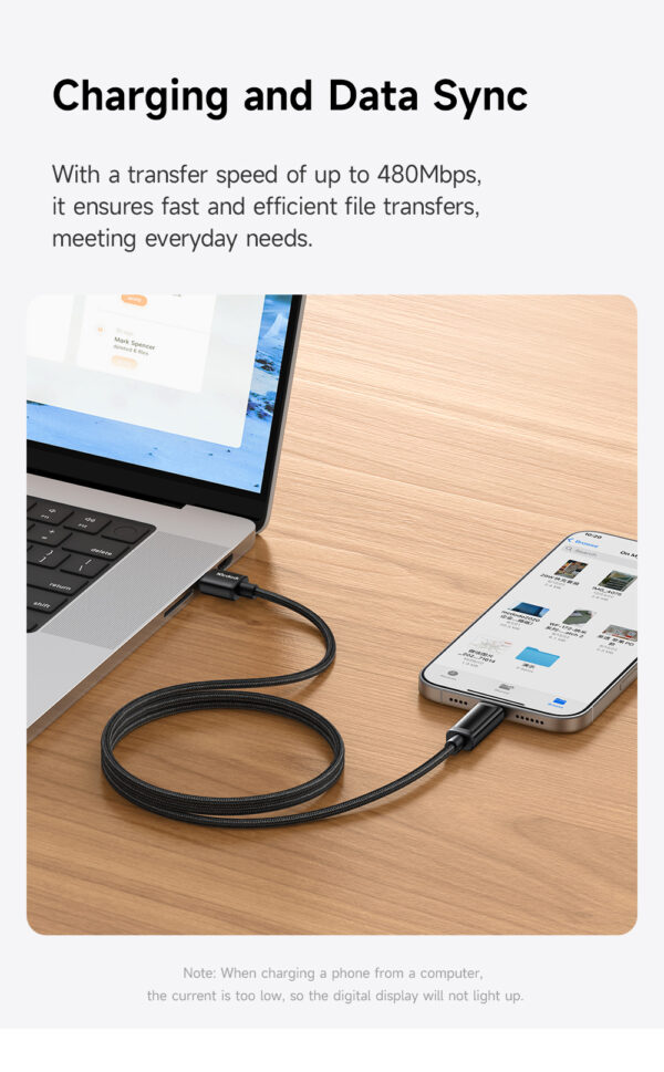 USB-A to Lightning 3A Cable with Dual LED Display – Mcdodo CA-797 – Bild 6