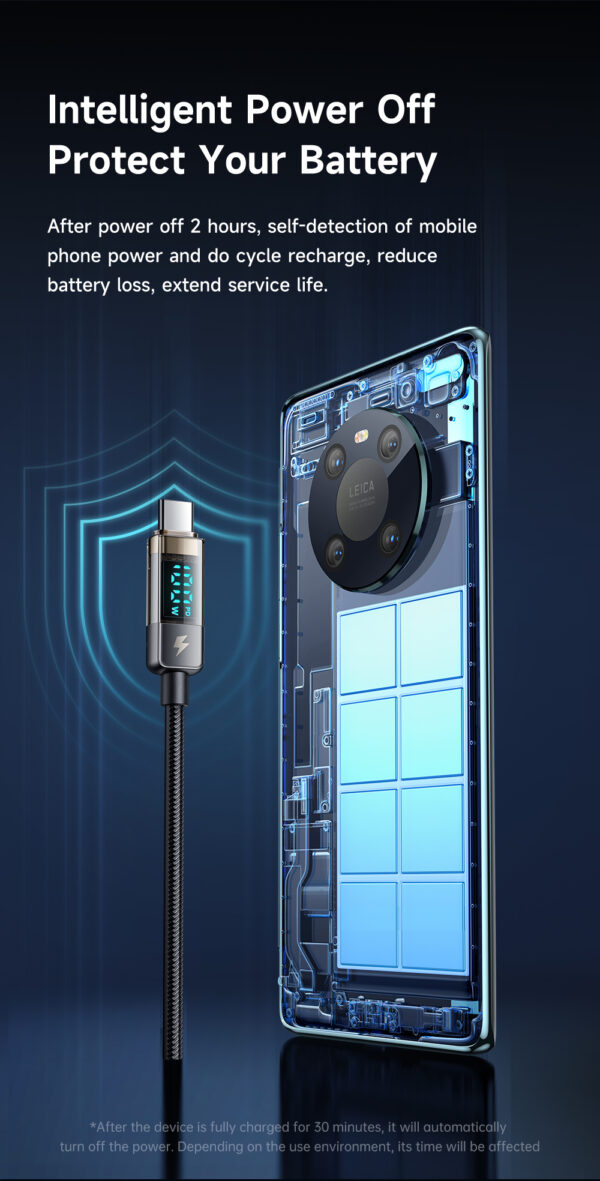 Mcdodo Digital Pro Auto Power Off Transparent Datenkabel für Lightning (1,2 m) – Bild 12