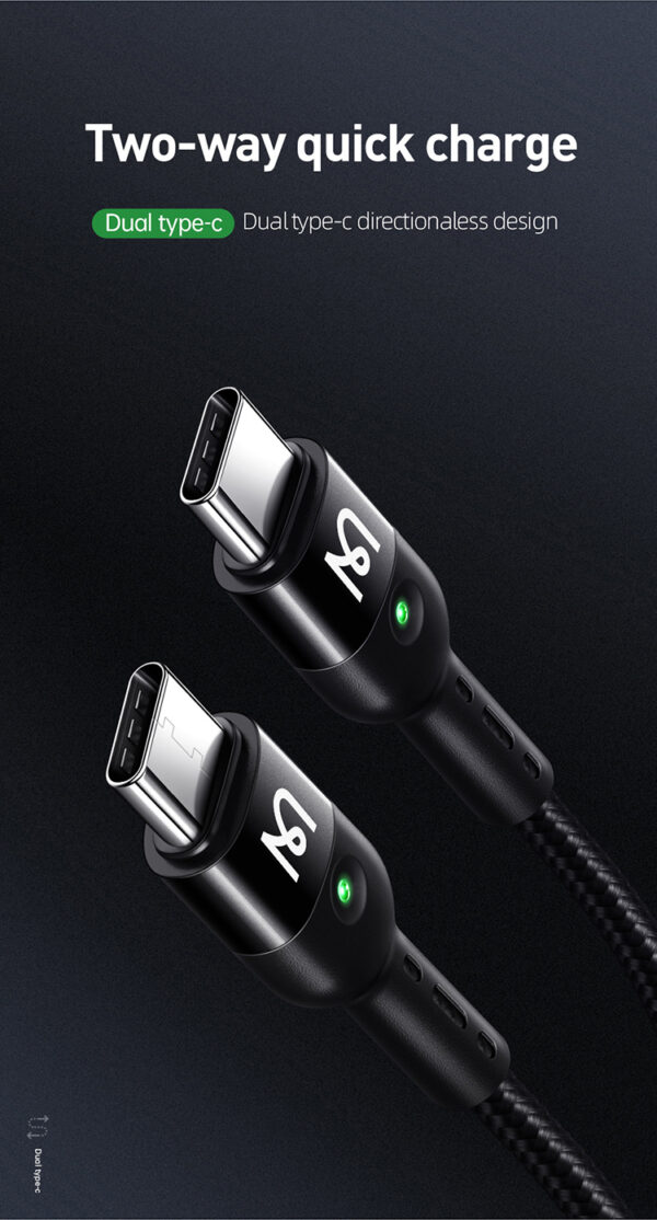 USB-C to USB-C Spiral Charging Cable 1.8m  60W – Mcdodo CA-7860 – Bild 14