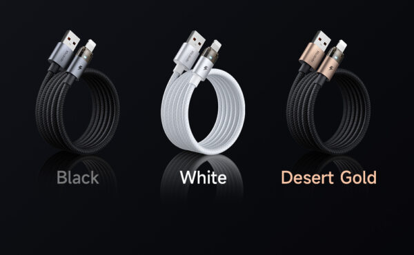 USB-A to Lightning 3A Transparent Charging Cable with LED Light – Mcdodo CA-691 – Bild 11