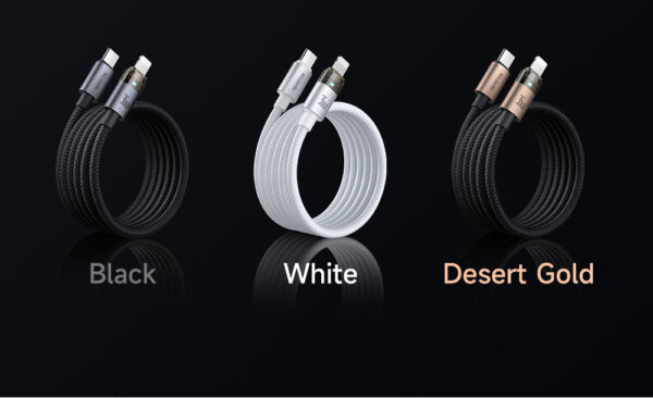 Transparente USB-C auf Lightning Ladekabel mit Ladestatusanzeige – Mcdodo CA-694, 36W, 1.2m – Bild 10