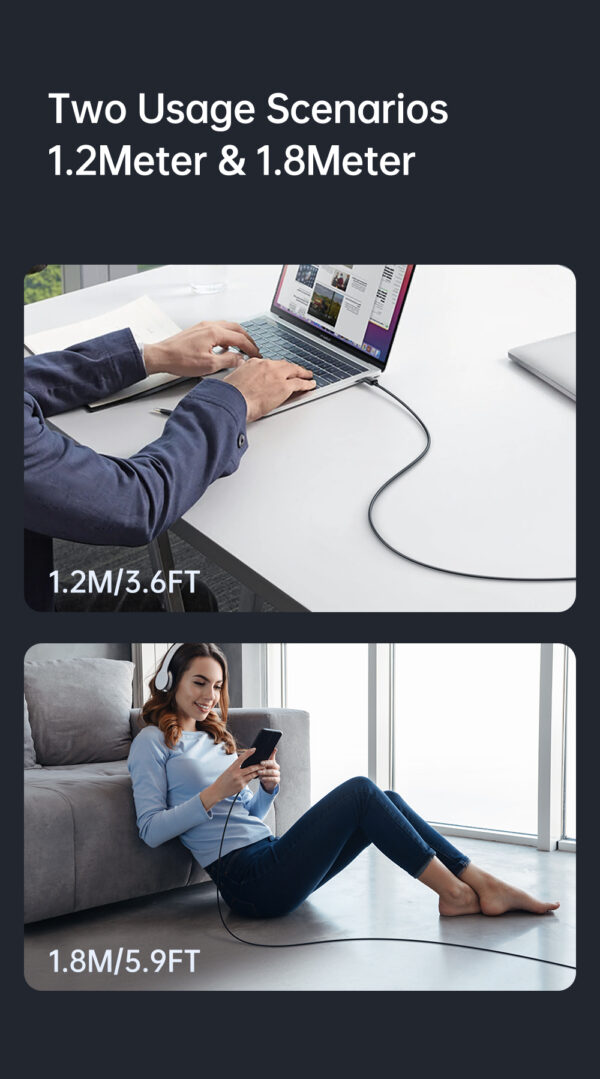 USB-A zu USB-C Schnellladekabel 1,2 m 100W, 6A, Transparentes Design – Mcdodo CA-338 – Bild 20