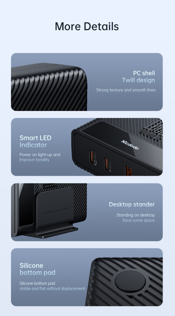 100W GaN Desktop Charging Station (4-Port) - Mcdodo CH-1802 – Bild 15