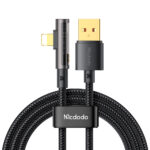 USB-A to Lightning 90° Transparent Fast Charging Cable 1.2M – Mcdodo CA-3510