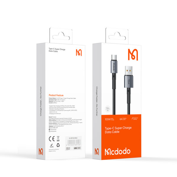 USB-A auf USB-C Schnellladekabel 100W – 1.8m – Mcdodo CA-3591 – Bild 14
