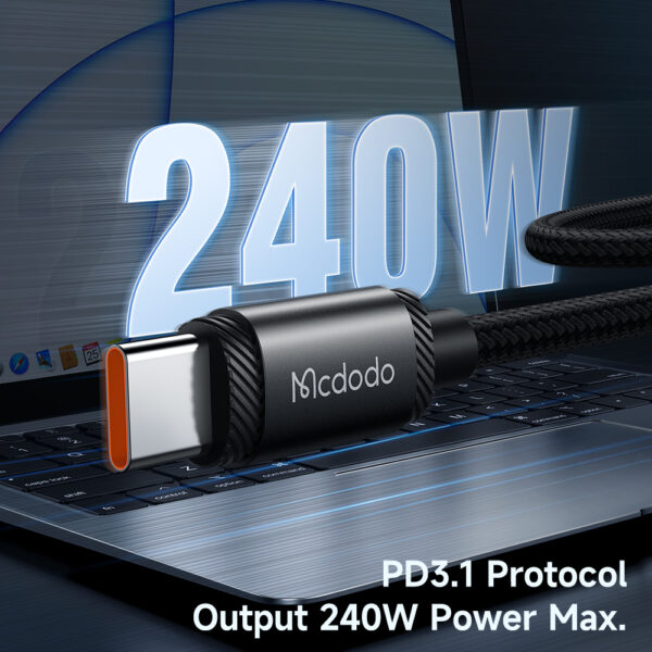 USB-C to USB-C Charging Cable 2m, 240W PD3.1– Mcdodo CA-3681 – Bild 4