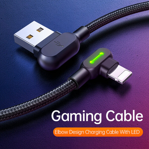 90° Elbow Lightning Cable with LED 1.8m – Mcdodo CA-4673 – Bild 5