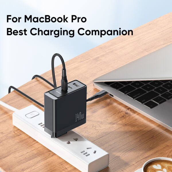 140W GaN5 Pro Schnellladegerät + 1.2m 240W USB-C zu USB-C Kabel – Mcdodo CH-2913 – Bild 6