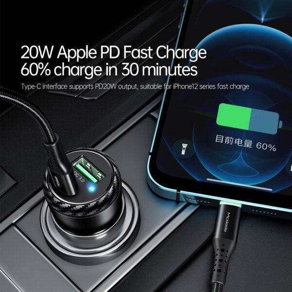 38W Auto-Schnellladegerät mit PD & QC3.0 – Mcdodo CC-5970 – Bild 9