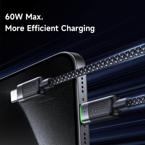 Mcdodo Ladekabel CA-2000 – USB-C zu USB-C, 60W, Selbstaufrollendes Magnetkabel – Bild 6